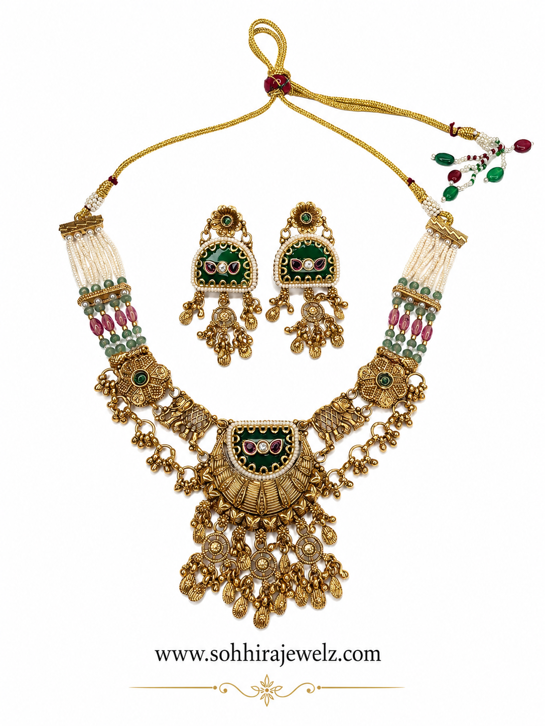 Empress Emerald Court Necklace Set