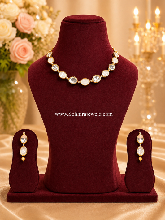 The Moonlit Polki Necklace