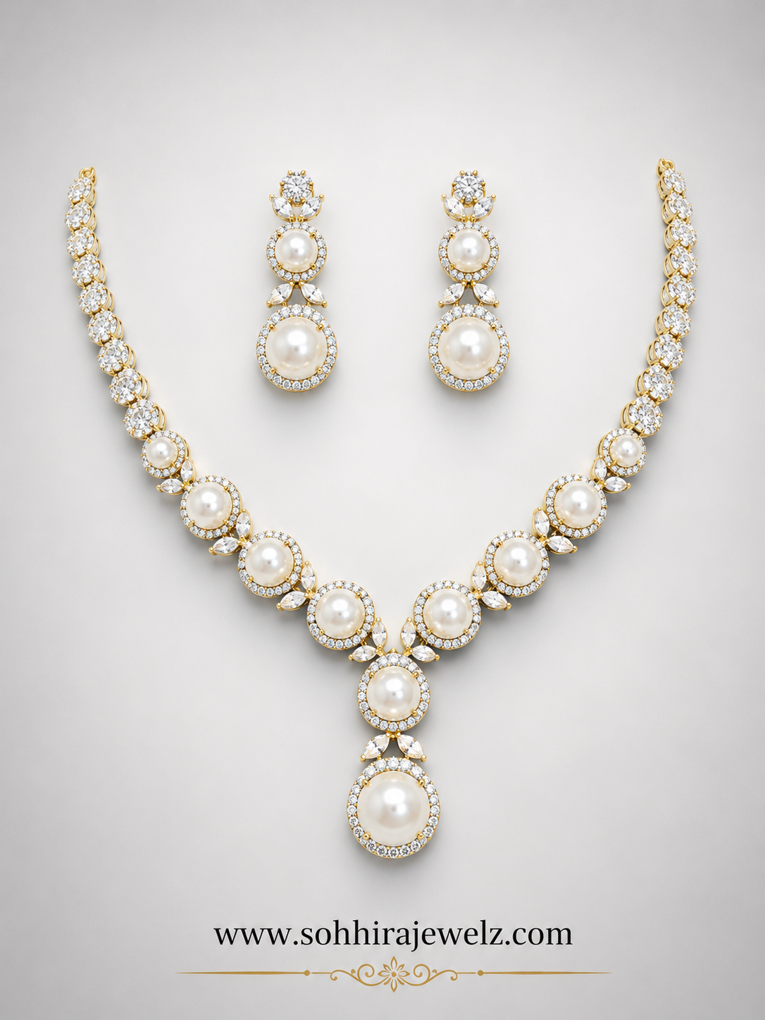 Pearl AD Drop Necklace