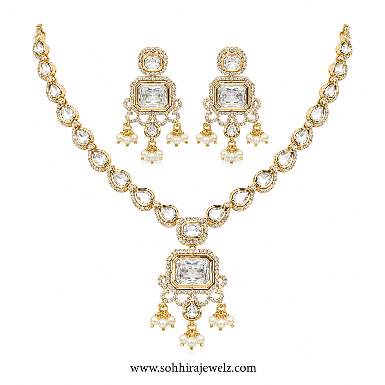 The Ivory Crown Pendant Set