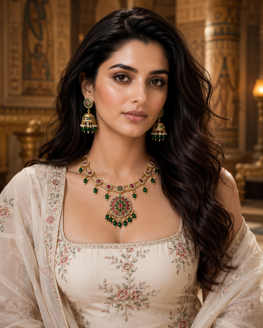 The Jewel Wheel Multi-Layered Necklace