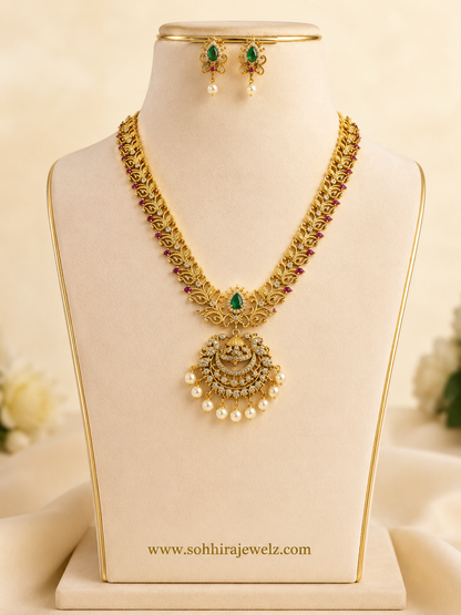 Emerald & Ruby Polki Antique Set