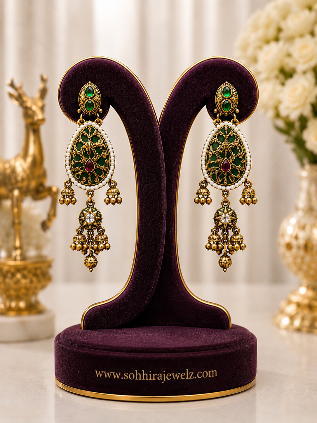 Maharani Veena Necklace Set