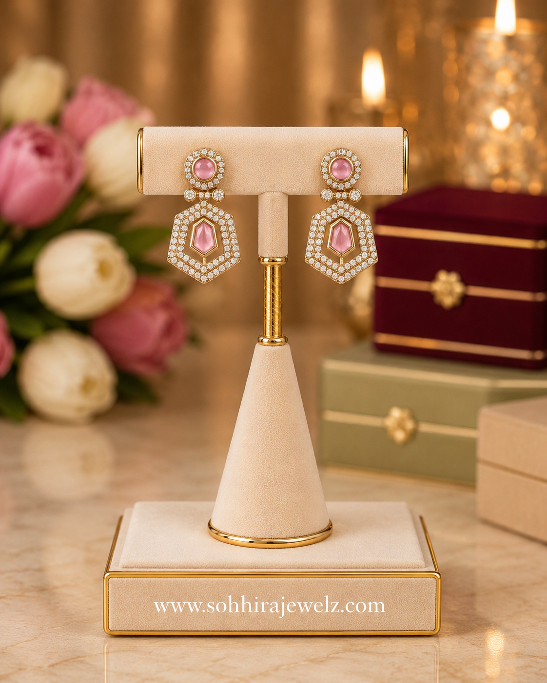 The Rosé Duchess Pendant Set