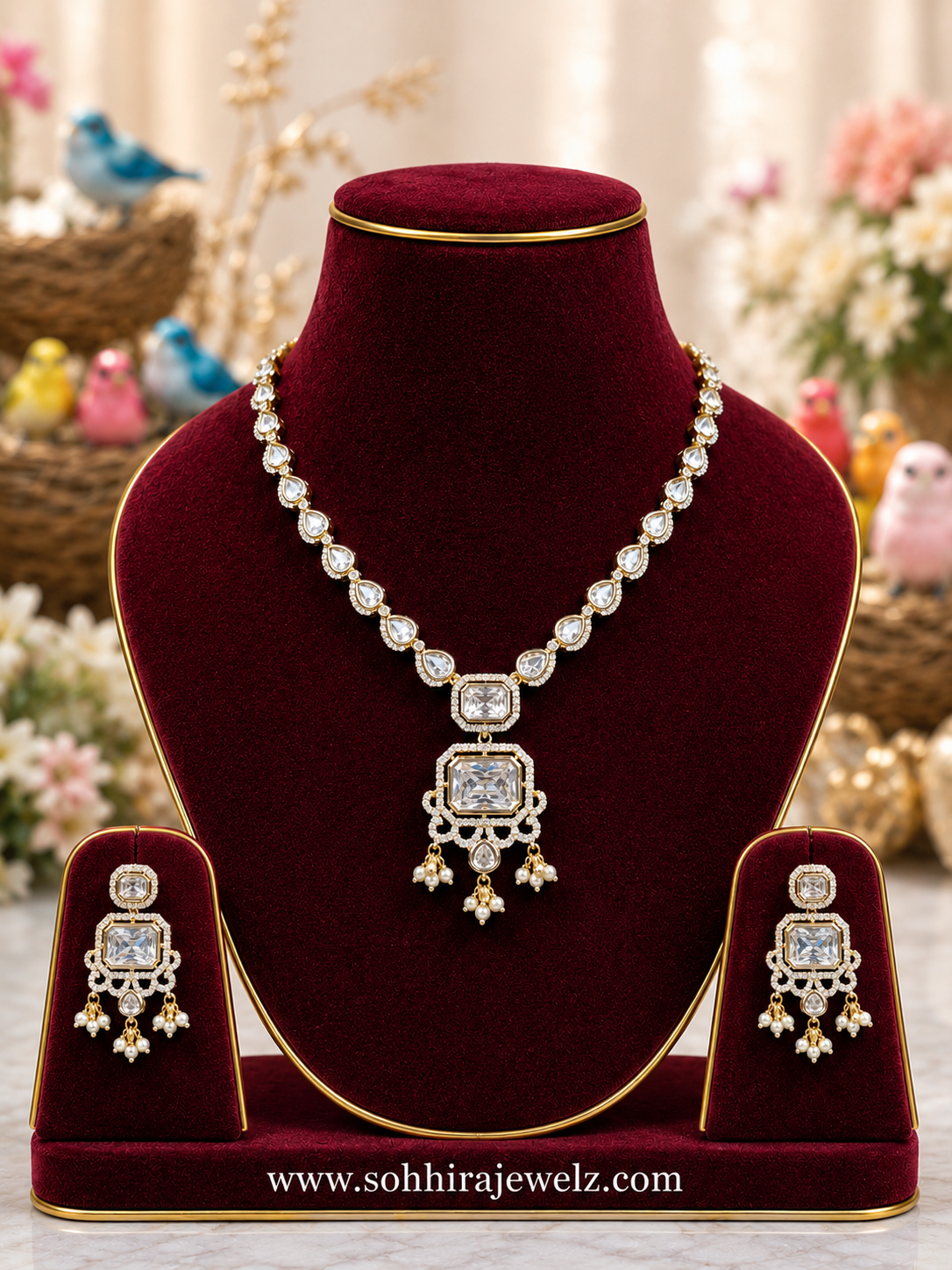 The Ivory Crown Pendant Set