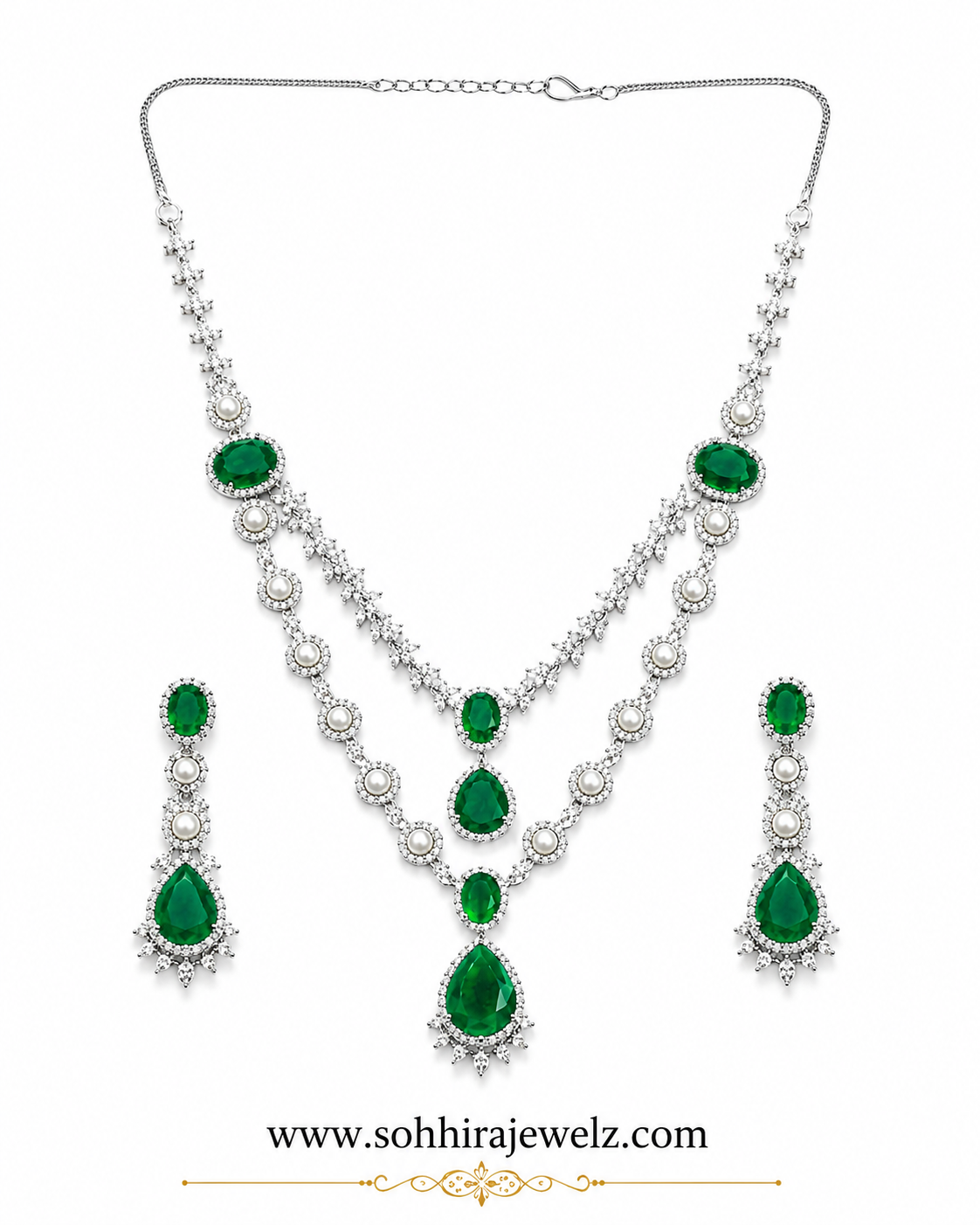 Emerald Eden Diamond Necklace