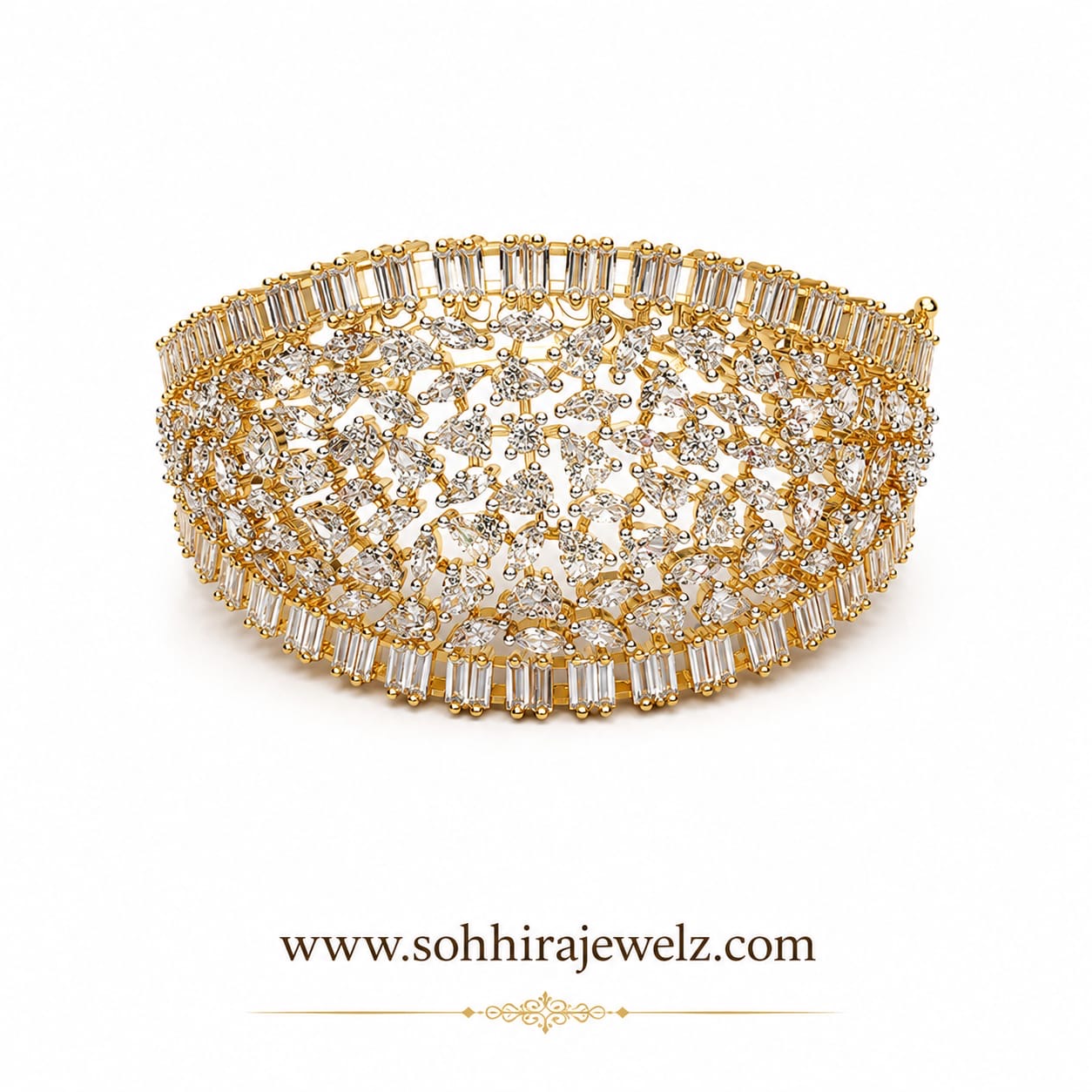 Celestial Diamond Cuff Bracelet