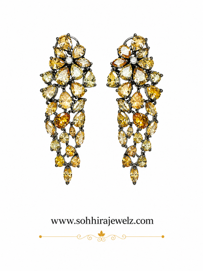 Golden Crystal Chandelier Drops