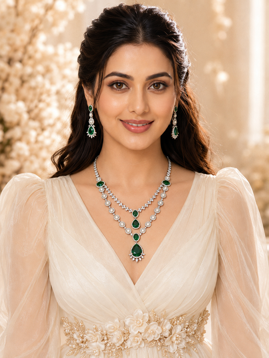 Emerald Eden Diamond Necklace