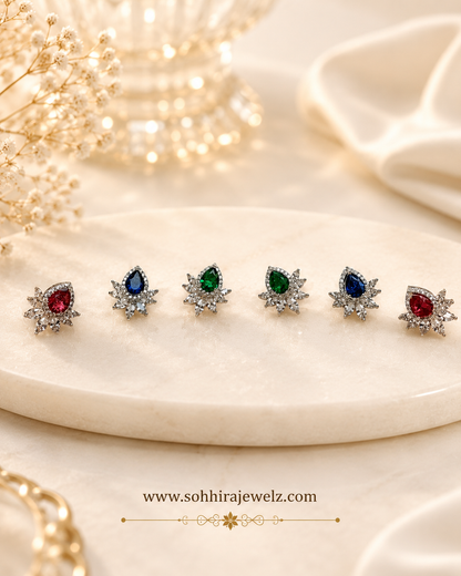 Starburst Multi-colour Stud Earrings