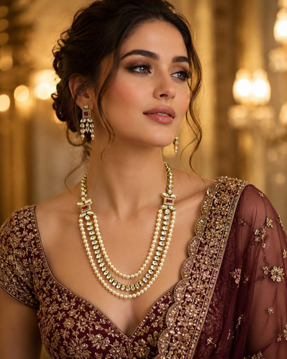 Kundan Pearl Necklace