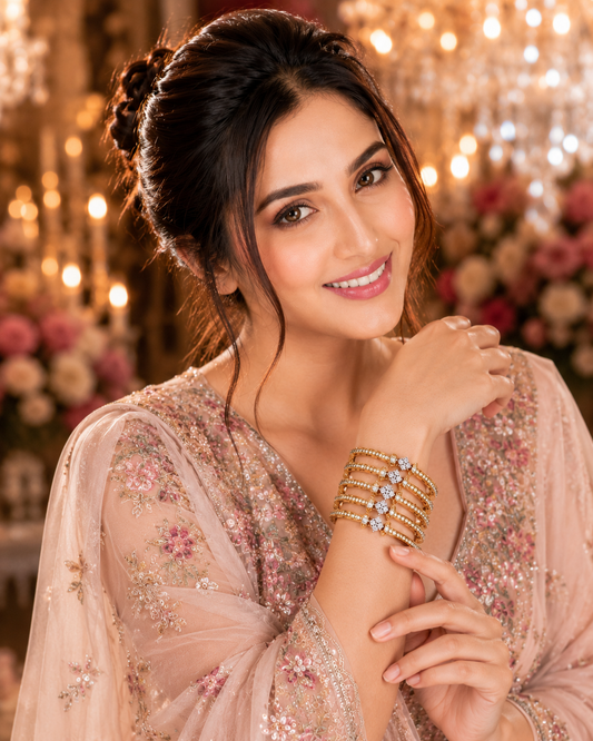 Petal Bloom Diamond Bangle