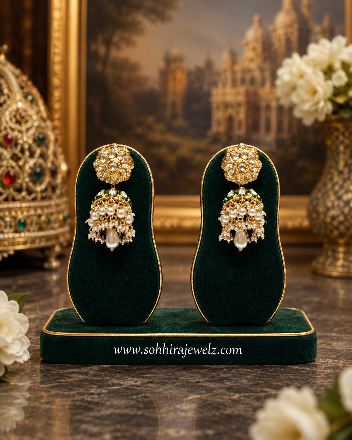 Pearl Elegance Kundan Long Necklace