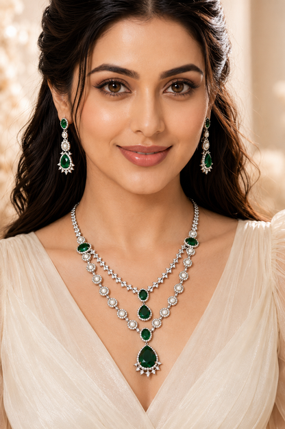 Emerald Eden Diamond Necklace