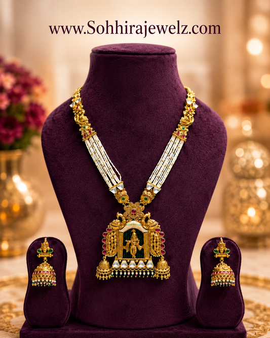 Shri Krishna Temple Jewellery Set