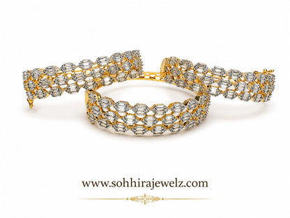 Diamond Gold Honeycomb Bracelet