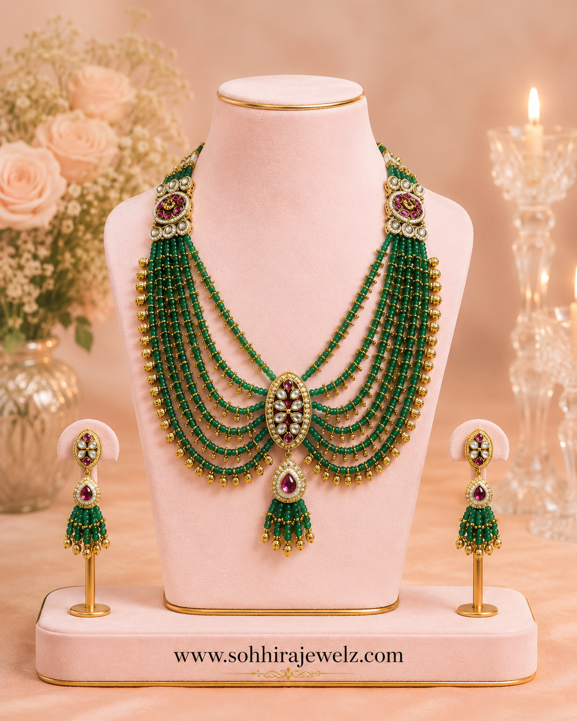 The Verdant Duchess Necklace (Rani Haar)