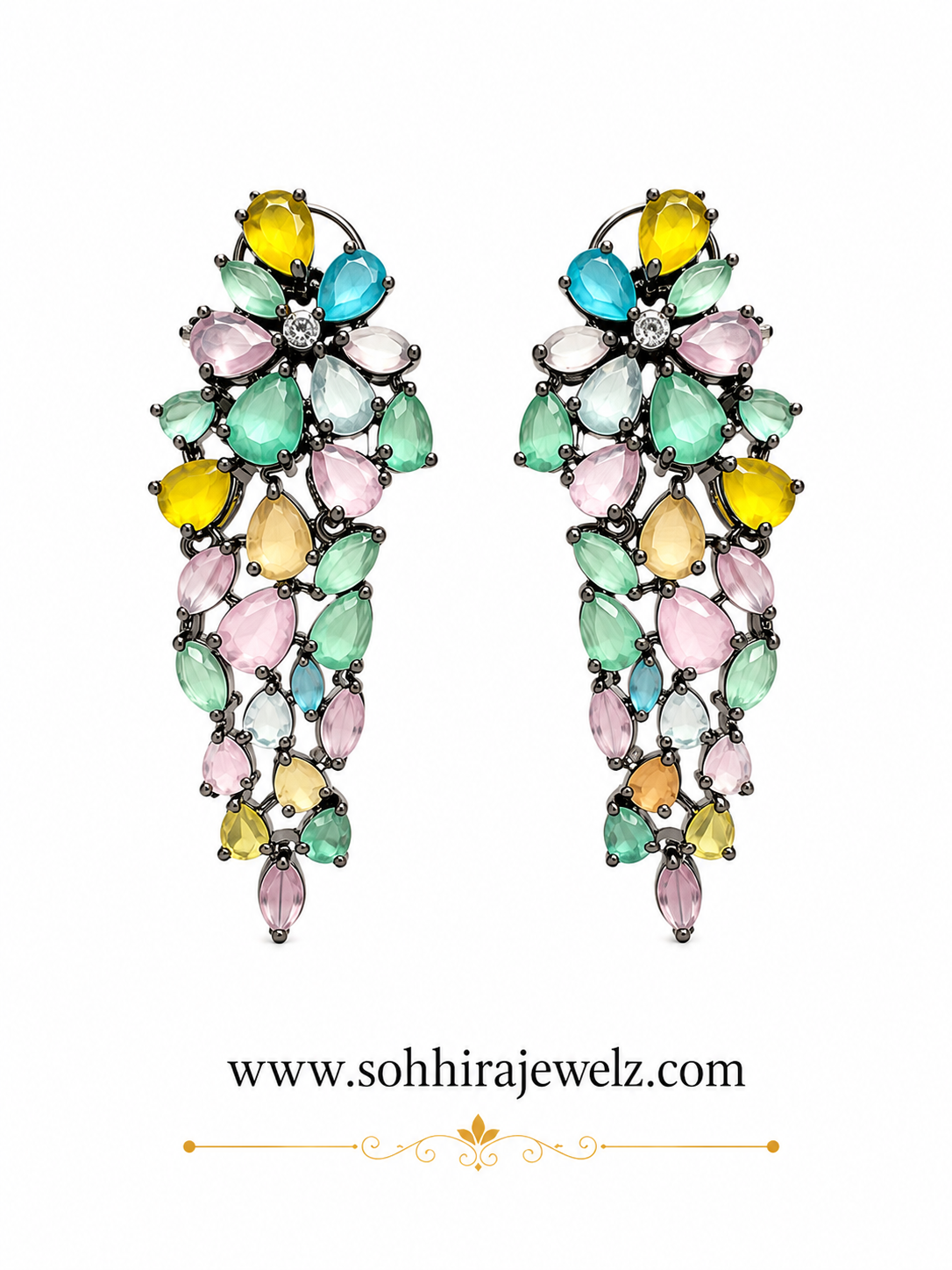 Rainbow Crystal Chandelier Drops