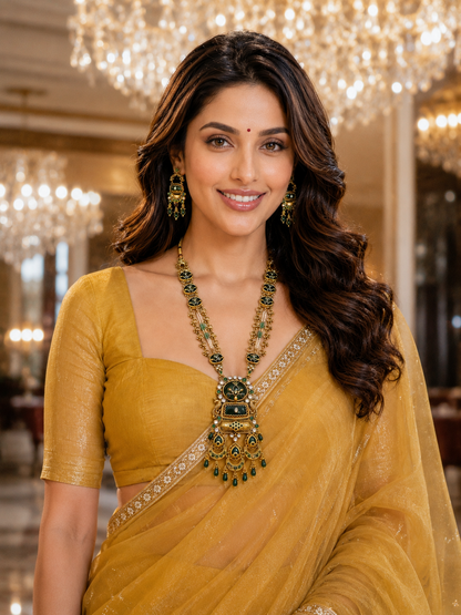 Forest Throne Meenakari Long Necklace