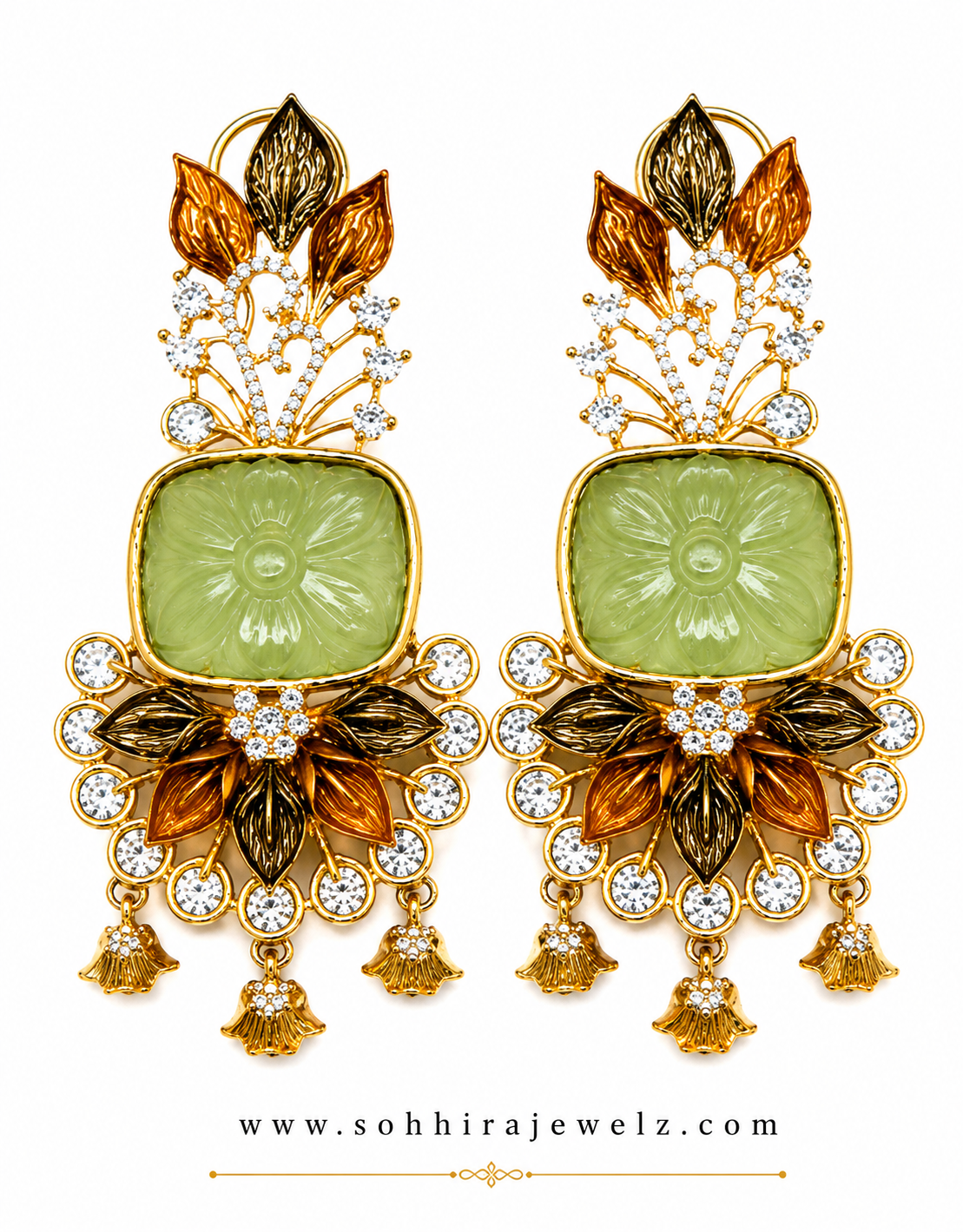 Sage Garden Chandelier Earrings