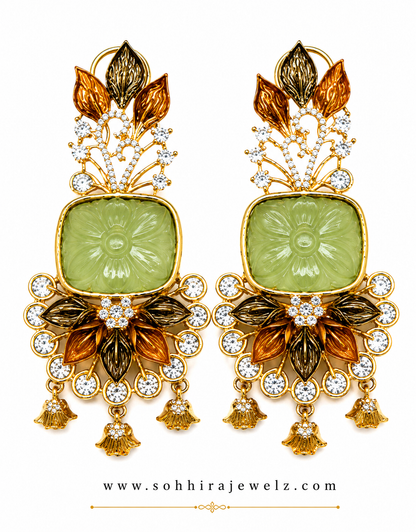 Sage Garden Chandelier Earrings