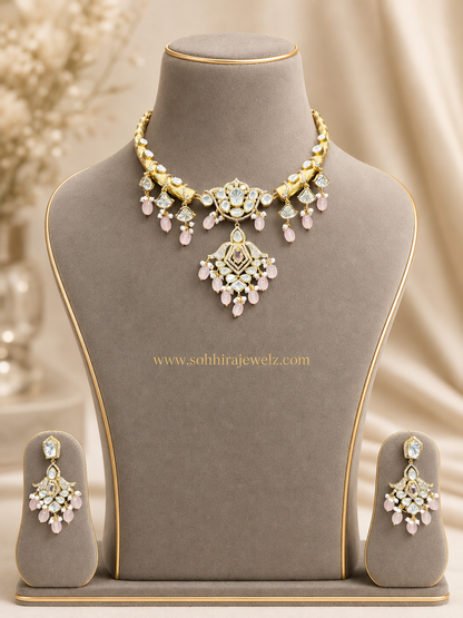 Rose Polki Necklace (HASLI)