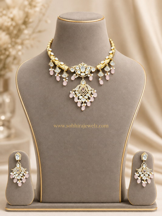 Rose Polki Necklace (HASLI)