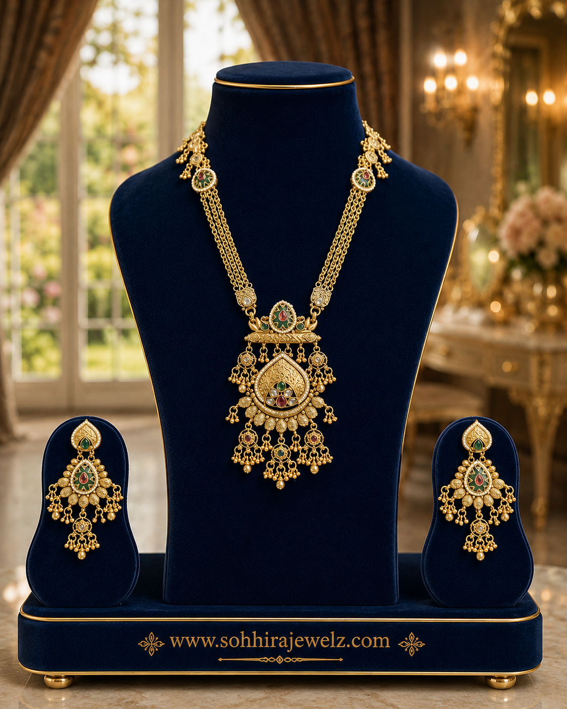 Golden Cascade Heritage Necklace