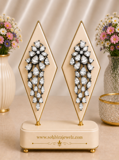 Diamond White Crystal Chandelier Drops