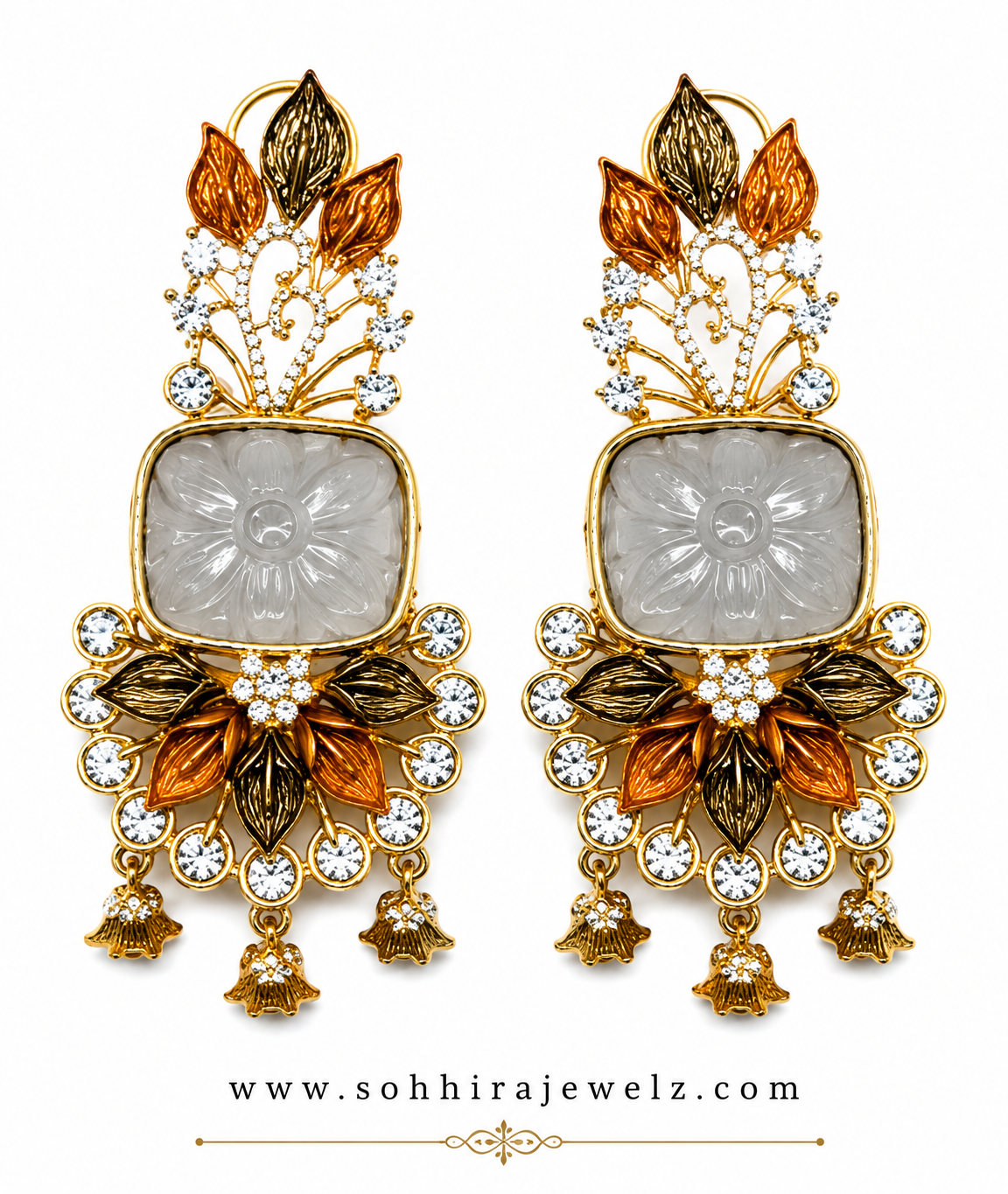 Moonmist Blossom Chandelier Earrings