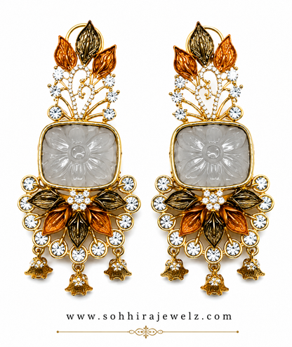 Moonmist Blossom Chandelier Earrings