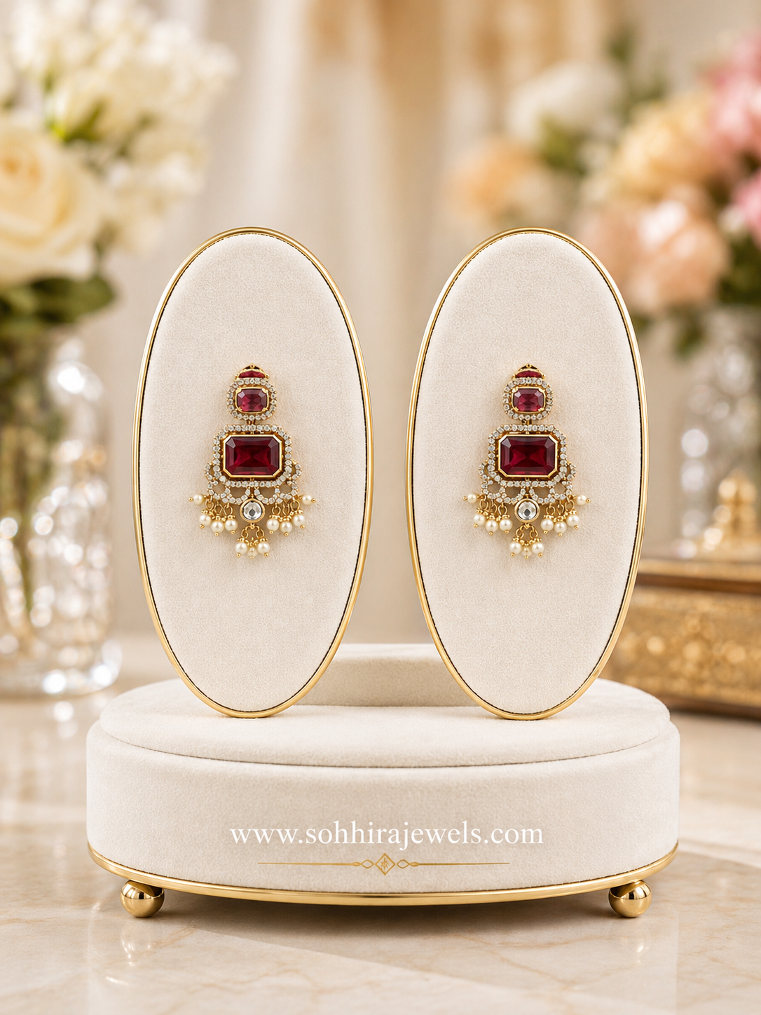 Ruby Reign Pendant Set