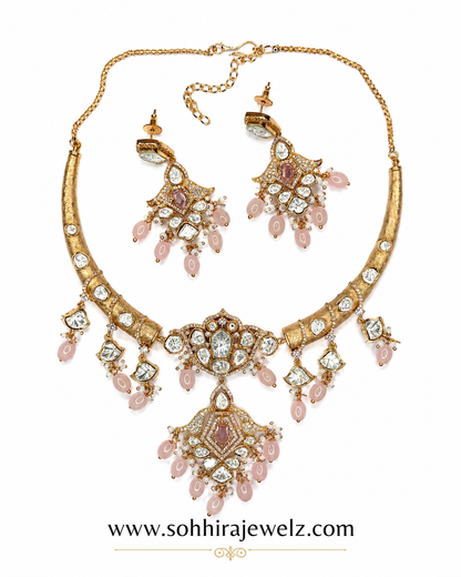 Rose Polki Necklace (HASLI)