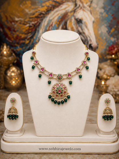 The Jewel Wheel Multi-Layered Necklace