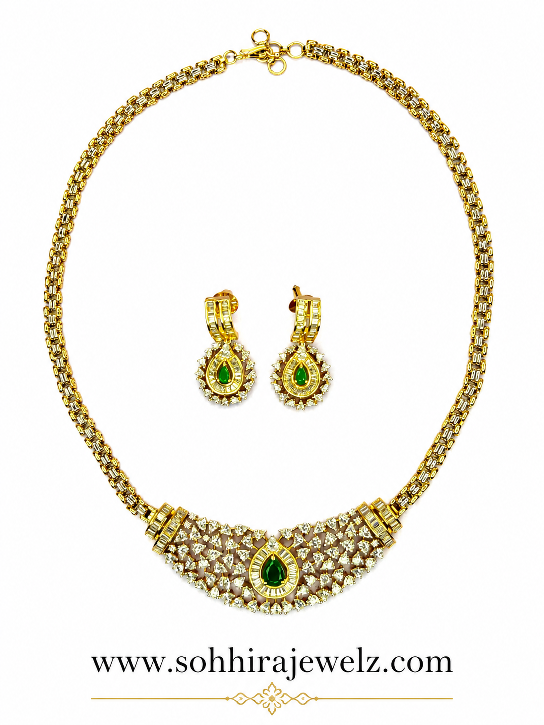 Emerald Royale Diamond Necklace