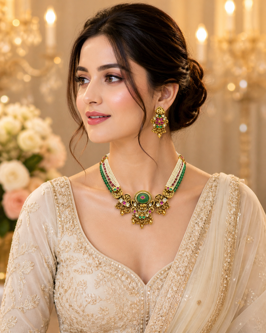 Royal Meher Polki Choker Set