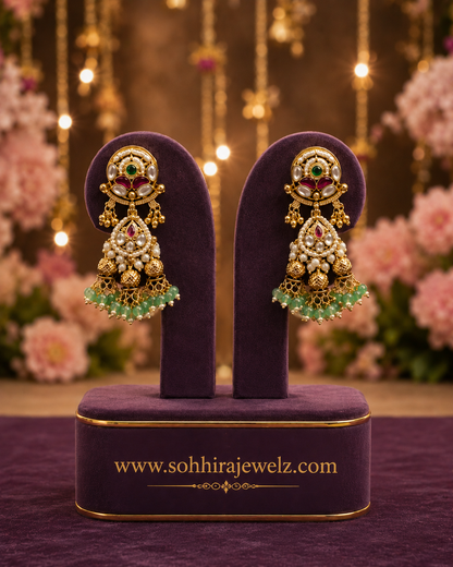 Kensington Emerald Necklace (Rani Haar Set)
