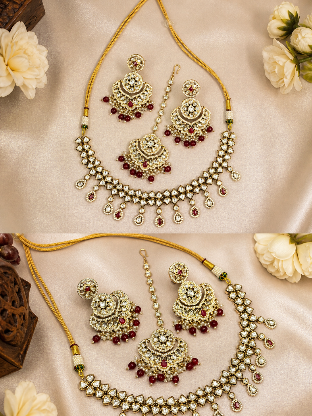 Empress Kundan Ruby Bridal Jewellery Set