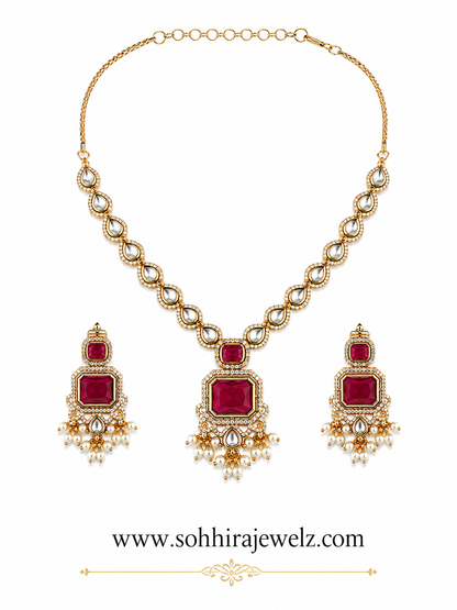 Ruby Reign Pendant Set
