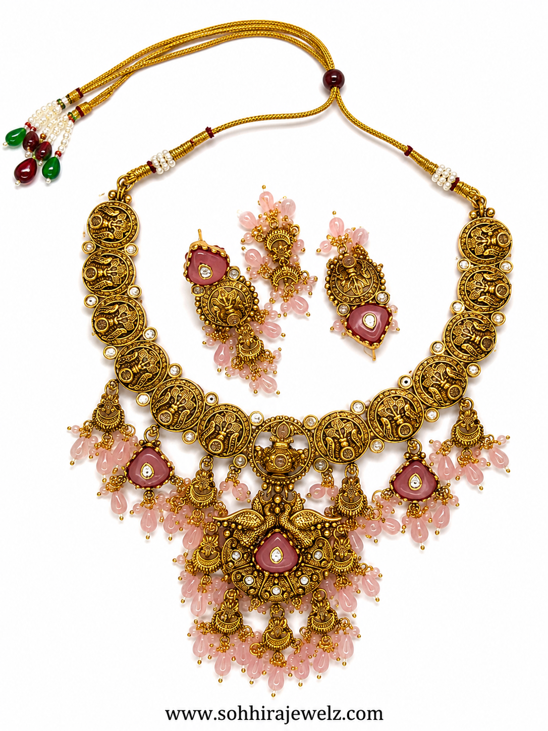 Rose Quartz Antique Necklace