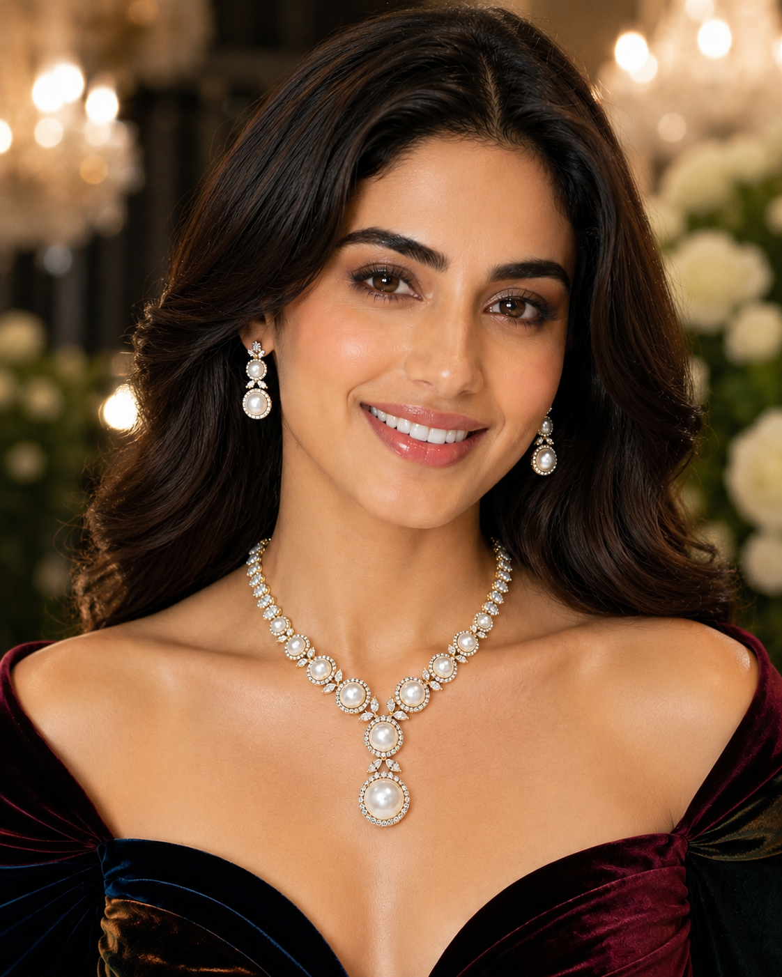Pearl AD Drop Necklace
