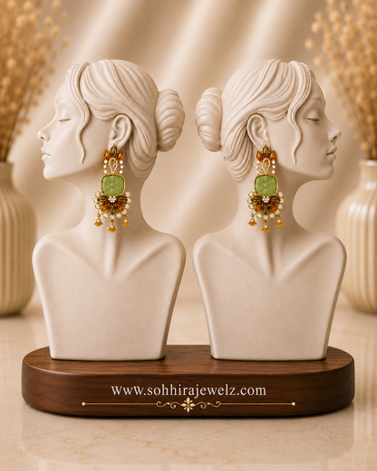 Sage Garden Chandelier Earrings