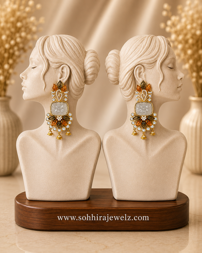 Moonmist Blossom Chandelier Earrings