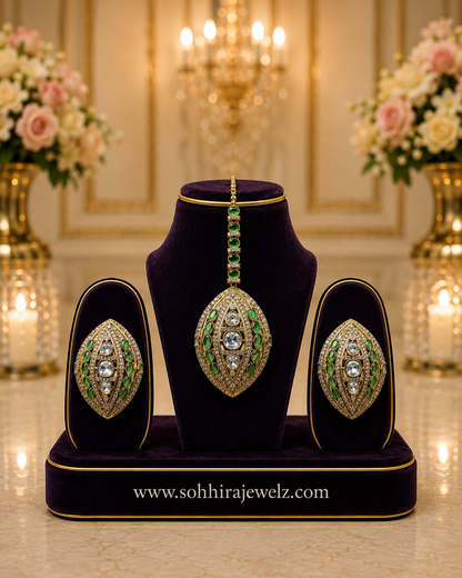 Emerald Marquise Polki Necklace