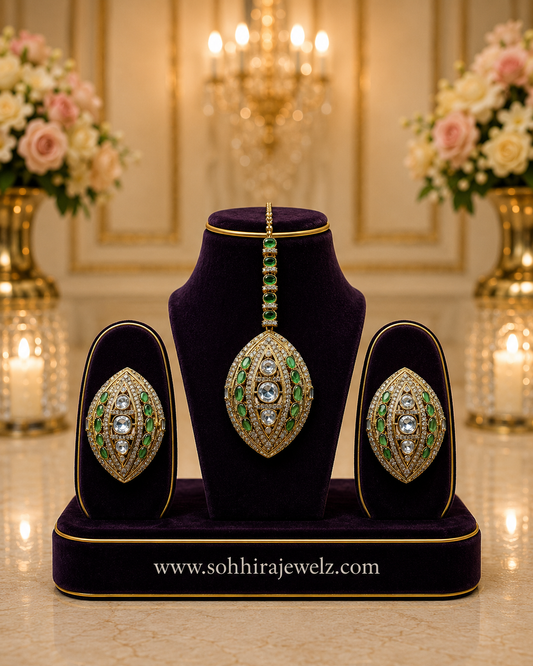 Emerald Marquise Polki Necklace