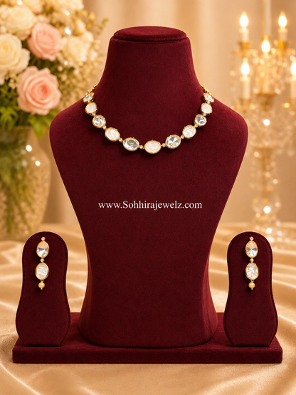 The Moonlit Polki Necklace