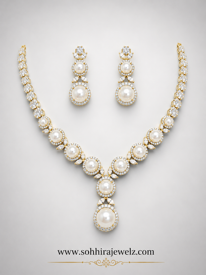 Pearl AD Drop Necklace