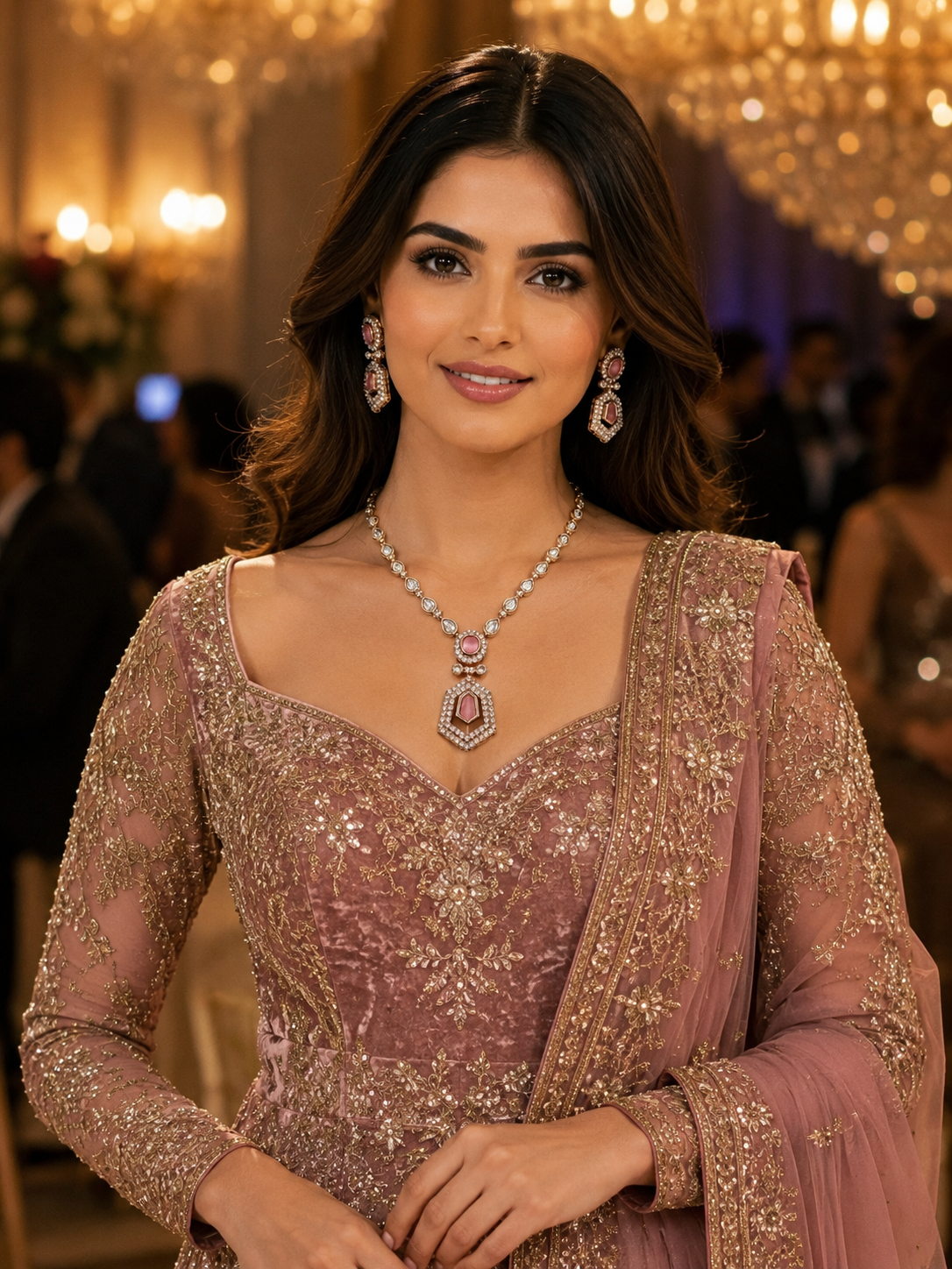 The Rosé Duchess Pendant Set