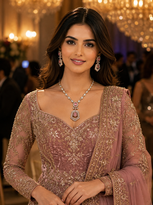 The Rosé Duchess Pendant Set