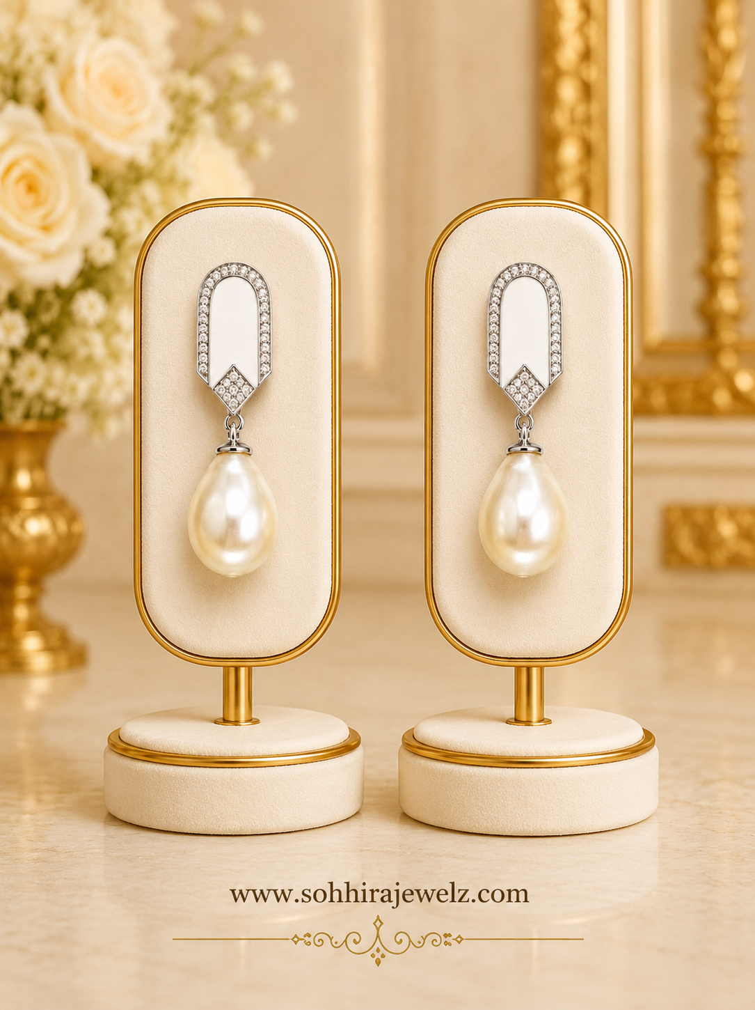 Ivory Pearl Drop Earrings